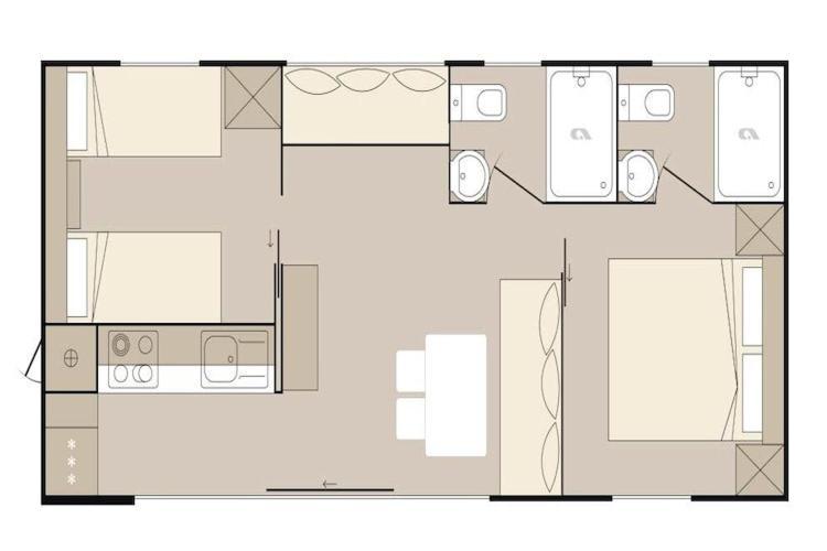 Mobile Home Mediteran Superior By The Pool In Caravan Park Strasko, Новаля Екстер'єр фото